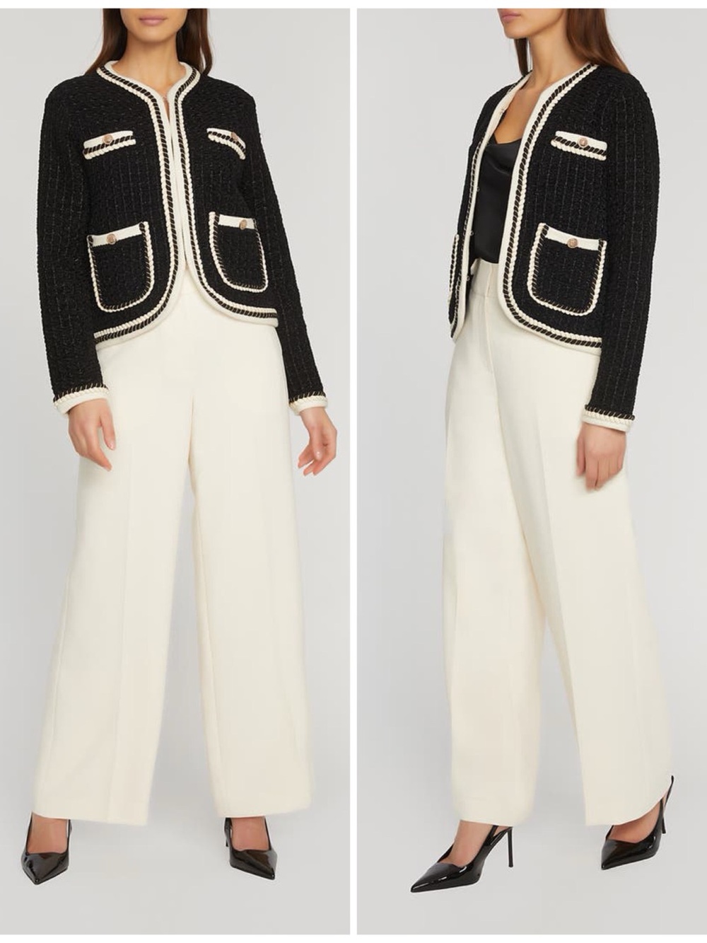 Elie Tahari Koka Wool-Blend Cardigan Size XL - Picture 6 of 16